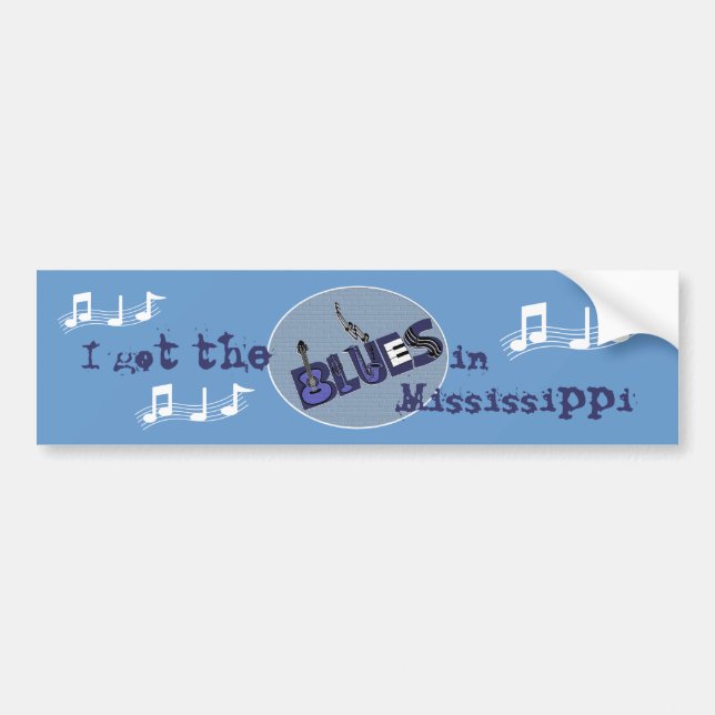 Blues Bumper Sticker (Front)