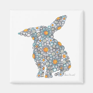 Blues Bunny Magnet