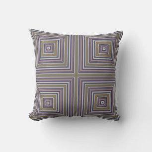 "BLUES CUBED" Squared Perfect Balance Minimalist Cushion