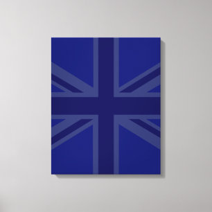 Blues for a Union Jack British Flag Canvas Print