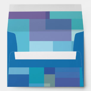 Blues Guitar Musical Bar Bat Mitzvah Reply Card Envelopes