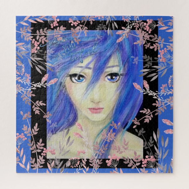 Blues Have It Original Anime Character Jigsaw Puzzle (Vertical)