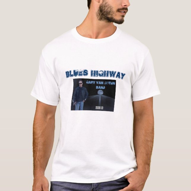 Blues Highway Route 66 W T-Shirt (Front)