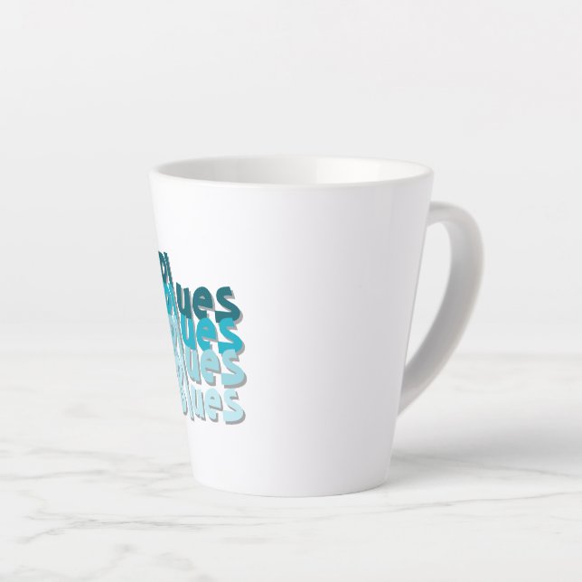 Blues Latte Mug (Right Angle)