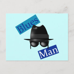Blues Man Postcard