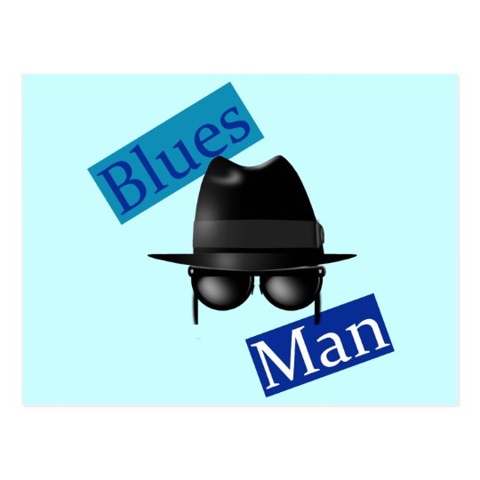Blues Man Postcard