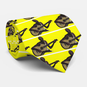 Blues man singing the blues tie
