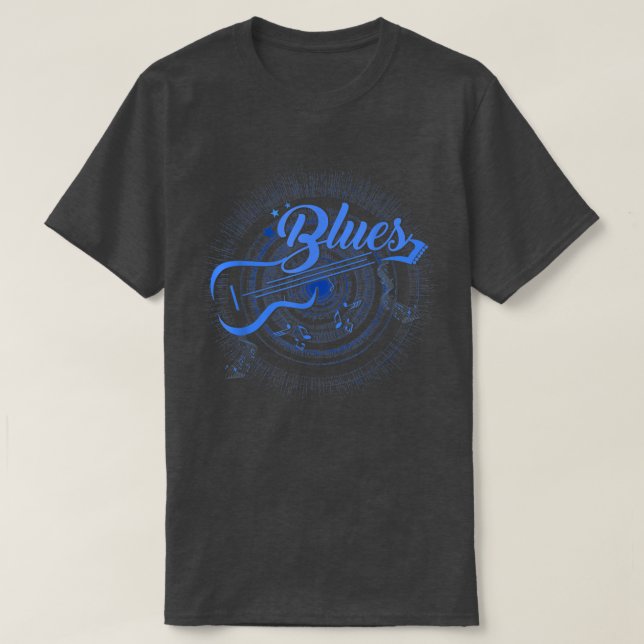 Blues Music Musician Guitar Player Funny Gifts T-S T-Shirt (Design Front)
