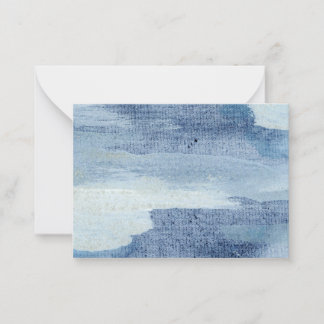 "Blues Painting":Original Abstract Art Note Card