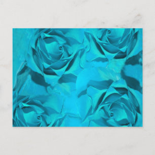 Blues roses postcard