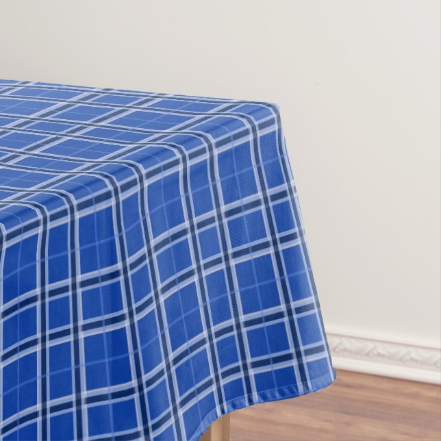 Blues Tartan Tablecloth (In Situ)