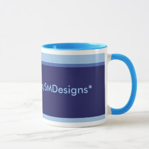 Bluesband 15oz ringer mug