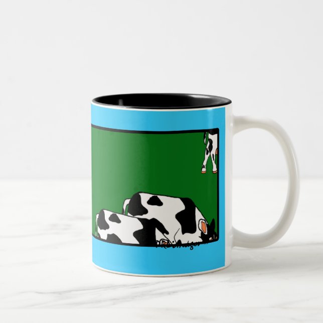 BlueSkyCows with Ladybugs Mug (Right)