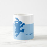 Bluest Blue Rabbit Mug<br><div class="desc">A delightfully cute rabbit to grab your morning coffee in. This mug is one of a series of rabbit mugs available in different colours. Personalise it with your name,  a message,  or be a minimalist and delete the text all-together.</div>