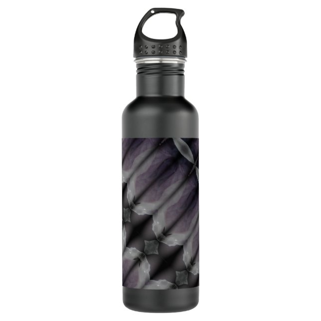 Bluesy Ikat Fog 710 Ml Water Bottle (Front)