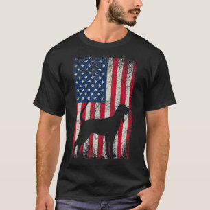 Bluetick Coonhound 4th July American Usa Flag Dog T-Shirt