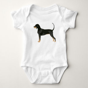 Bluetick Coonhound Basic Breed Customisable Design Baby Bodysuit