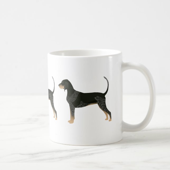 Bluetick Coonhound Basic Breed Customisable Design Coffee Mug (Right)