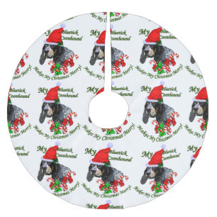 Bluetick Coonhound Christmas Brushed Polyester Tree Skirt
