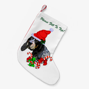 Bluetick Coonhound Christmas Small Christmas Stocking