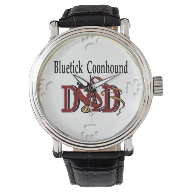 Bluetick Coonhound Dad Watch (Front)
