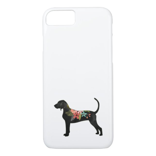 Bluetick Coonhound Dog Breed Boho Silhouette Case-Mate iPhone Case (Back)