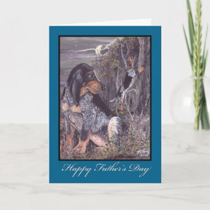 Bluetick Coonhound Father's Day Card