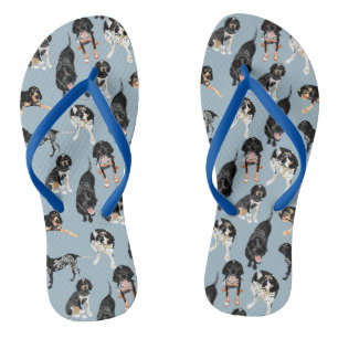 Bluetick Coonhound  Flip Flops