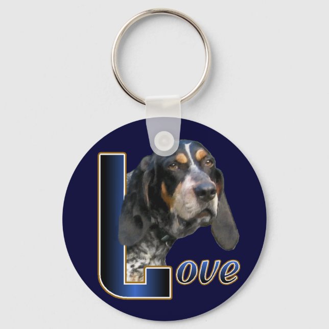 Bluetick Coonhound Gifts Key Ring (Front)