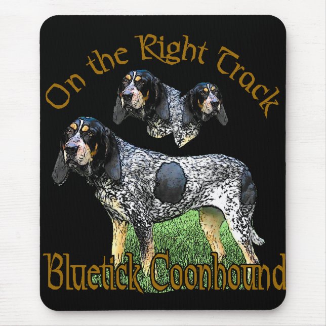 Bluetick Coonhound Gifts Mouse Pad (Front)