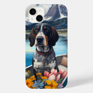 Bluetick Coonhound on a Paddle: A Scenic Adventure Case-Mate iPhone 14 Plus Case