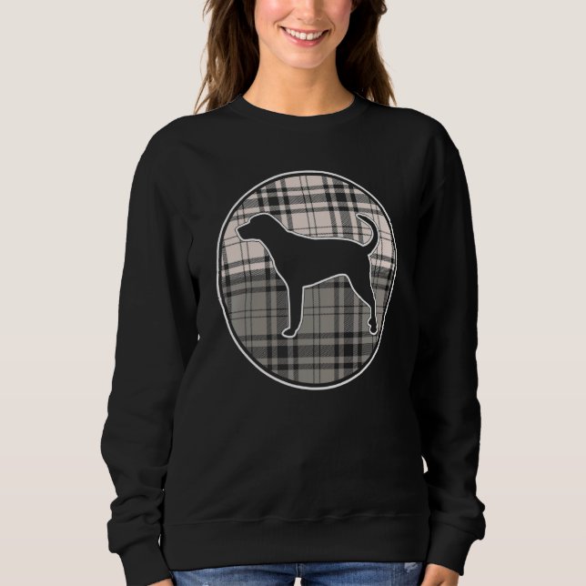 Bluetick Coonhound Plaid Sweatshirt (Front)