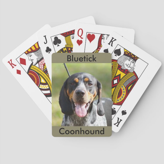 Bluetick Coonhound Playing Cards (Back)