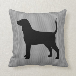 Bluetick Coonhound Silhouette Cushion