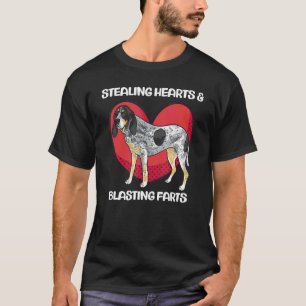 Bluetick Coonhound Stealing Hearts & Blasting Fart T-Shirt
