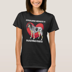 Bluetick Coonhound Stealing Hearts & Blasting Fart T-Shirt