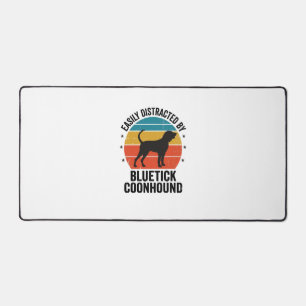 Bluetick Coonhound Vintage Dog Lover Shirt Design_ Desk Mat