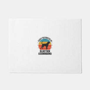 Bluetick Coonhound Vintage Dog Lover Shirt Design_ Doormat