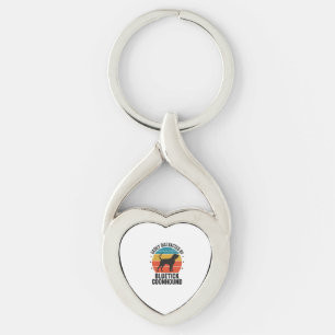 Bluetick Coonhound Vintage Dog Lover Shirt Design_ Key Ring