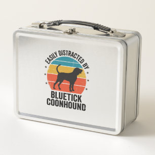 Bluetick Coonhound Vintage Dog Lover Shirt Design_ Metal Lunch Box