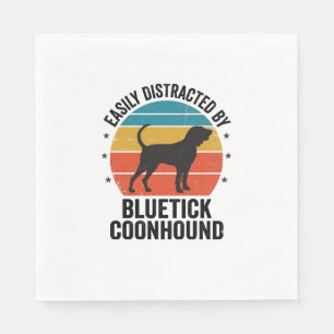 Bluetick Coonhound Vintage Dog Lover Shirt Design_ Napkin