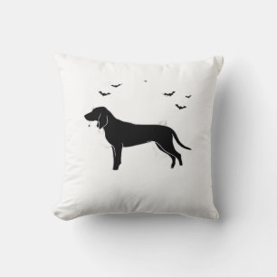 Bluetick Dog � Halloween Moon Silhouette Classic T Cushion