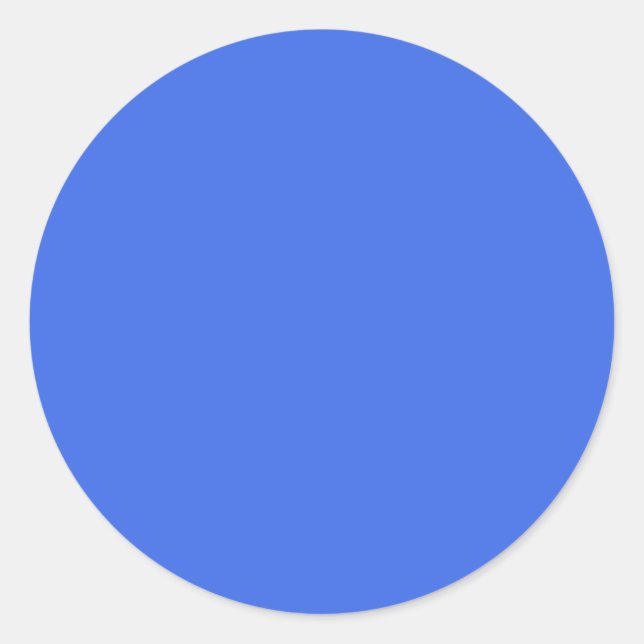 Bluetiful (solid colour)  classic round sticker (Front)