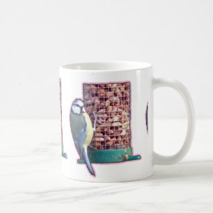 Bluetit on Bird Feeder Photo Gifts Coffee Mug