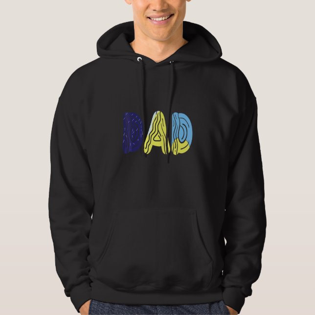 Bluey-Dad-Mum Love Fathers Day  Hoodie (Front)