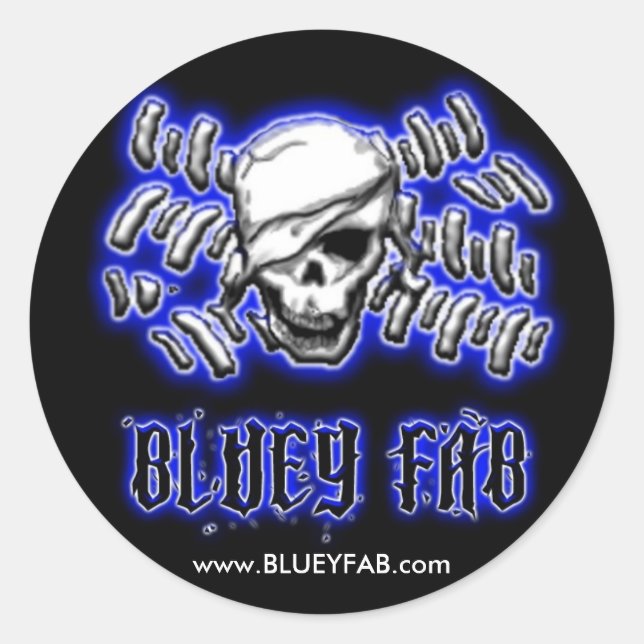 BlueyFab Round LG Classic Round Sticker (Front)