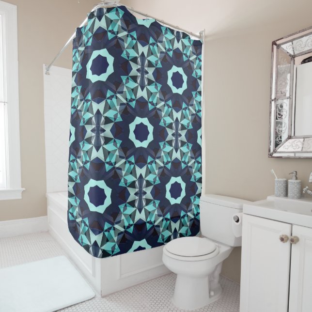 Bluez Flowers...... Shower Curtain (In Situ)