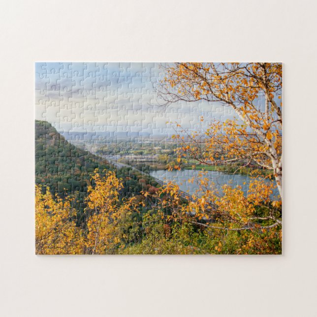 Bluff & Birch Panorama Jigsaw Puzzle (Horizontal)