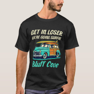 Bluff Cove Beach California Surf Women Men Vintage T-Shirt