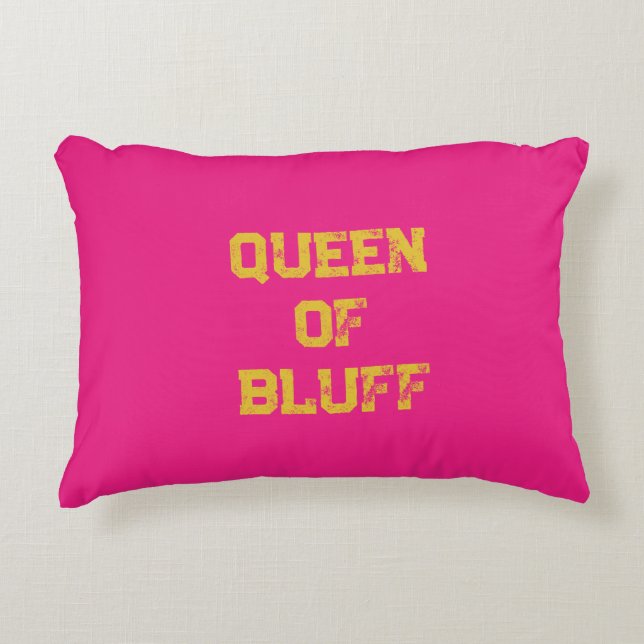 Bluff Queen Accent Pillow (Front)
